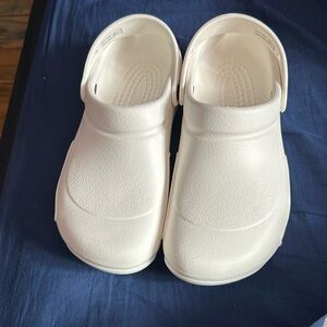 White crocs, size 8